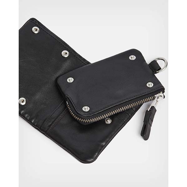 Allsaints Australia Mens Junction Leather Wallet Black AU09-156